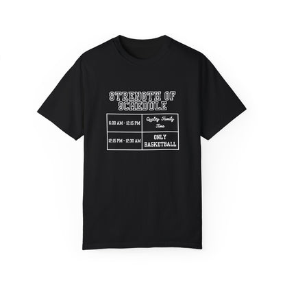 The Strength of Schedule Tee (White Text)