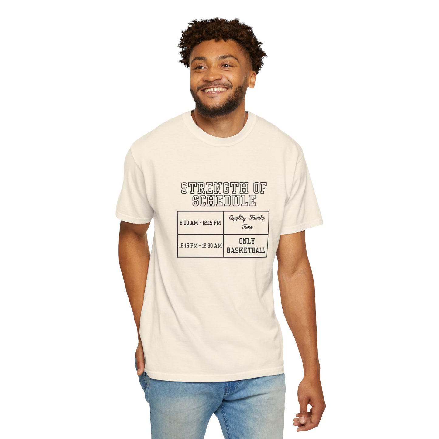 The Strength of Schedule Tee (Black Text)