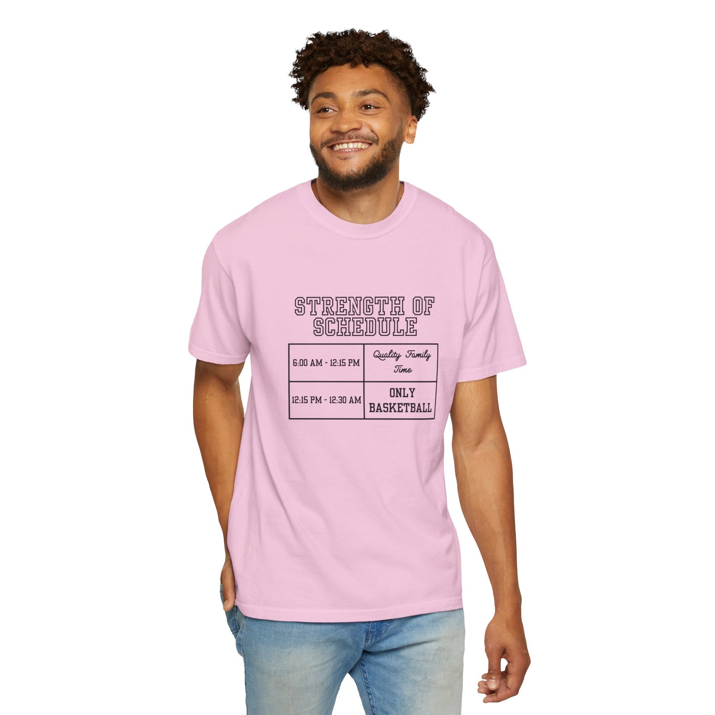 The Strength of Schedule Tee (Black Text)