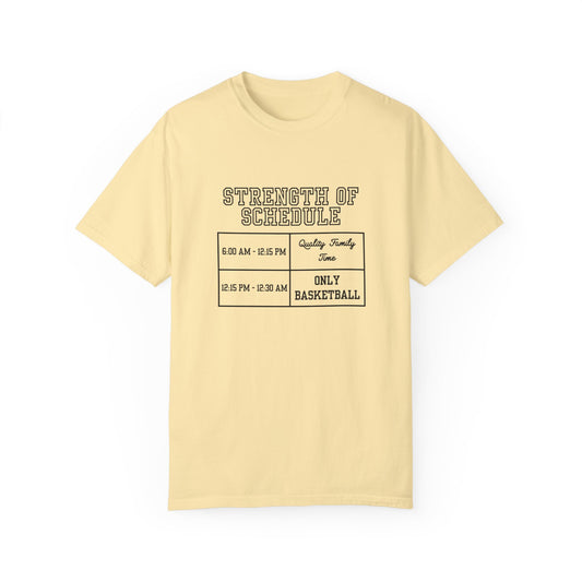 The Strength of Schedule Tee (Black Text)