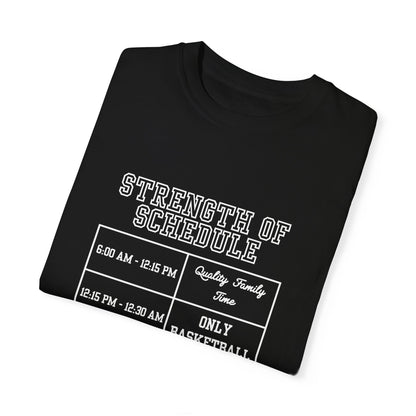 The Strength of Schedule Tee (White Text)