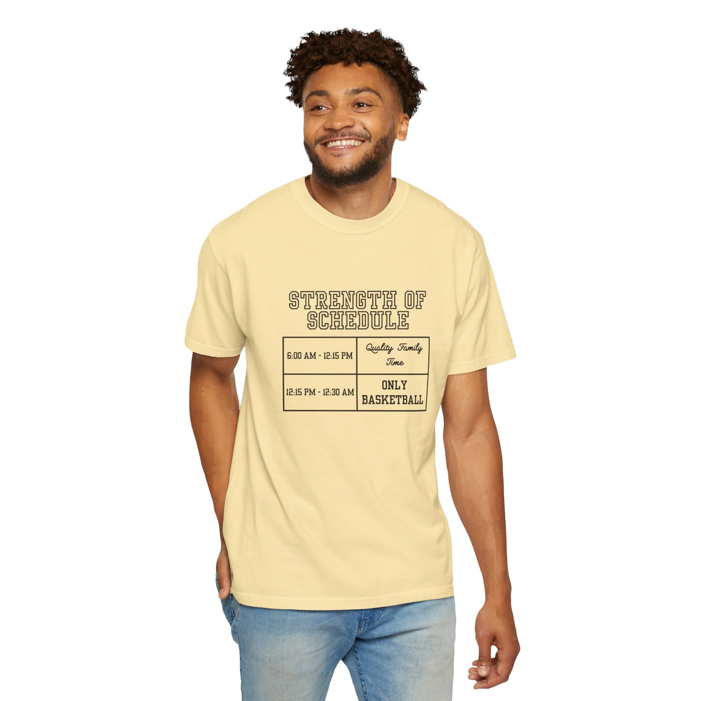The Strength of Schedule Tee (Black Text)