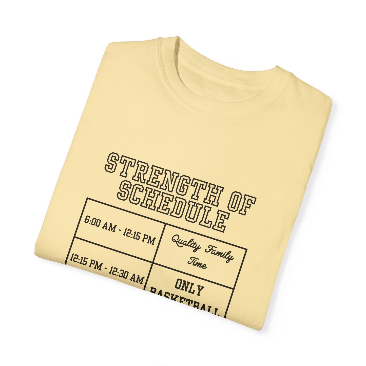 The Strength of Schedule Tee (Black Text)