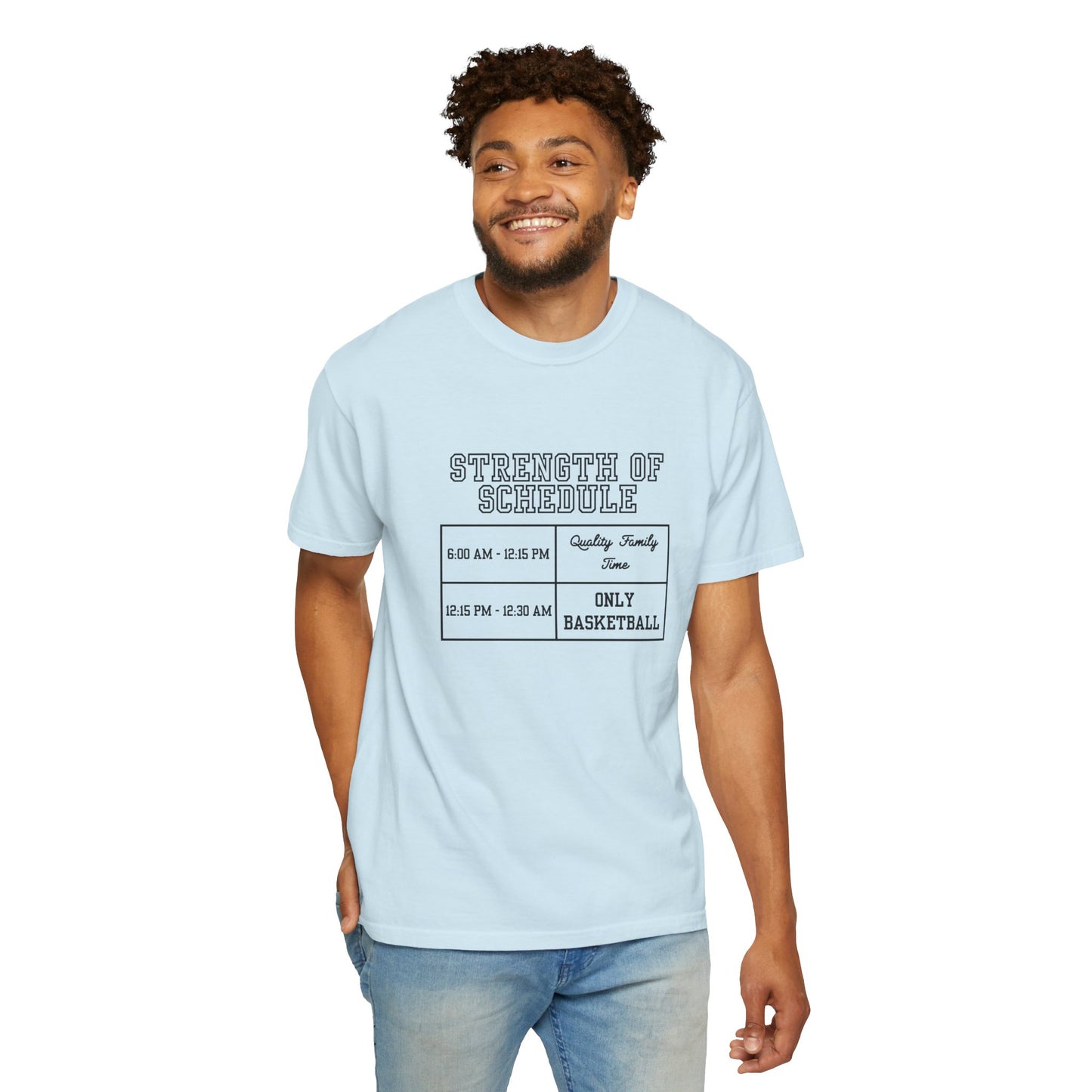 The Strength of Schedule Tee (Black Text)
