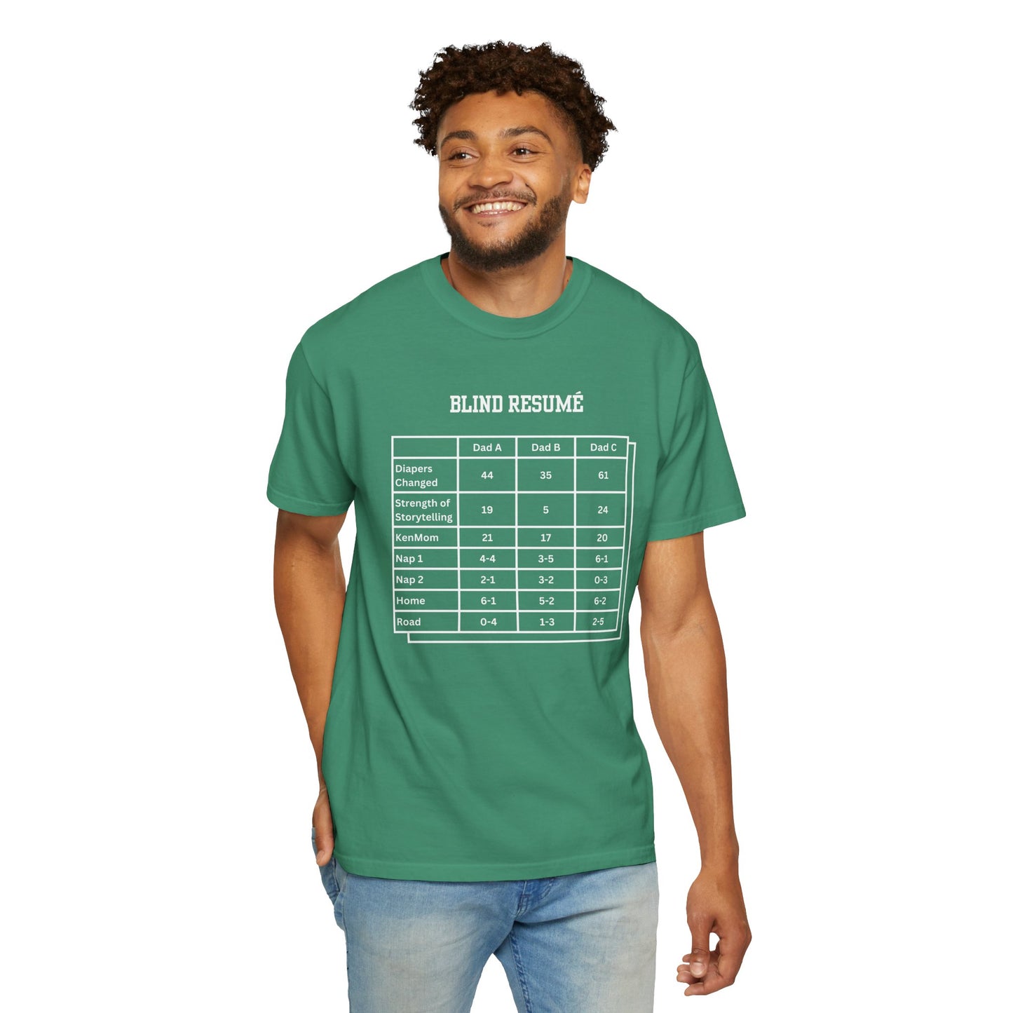 The Blind Resume Tee (White Text)