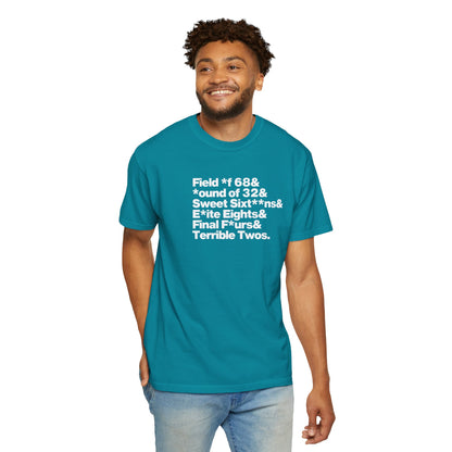 The Field of 68 to Terrible Twos Tee (White Text)